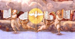The Stanza Della Segnatura Ceiling [detail 4] by Raphael